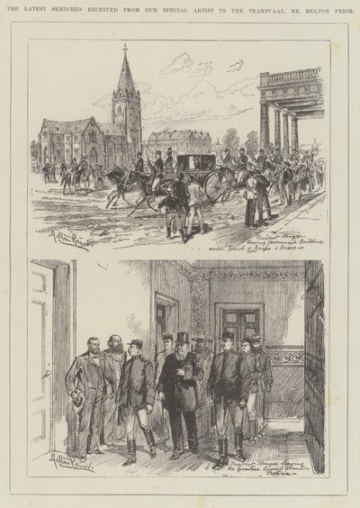 Los Últimos Bocetos recibidos de Nuestro Artista Especial en el Transvaal, Sr. Melton Prior de Melton Prior